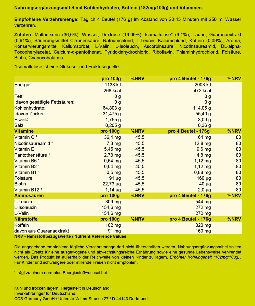 NUTRIXXION Energetica Geles