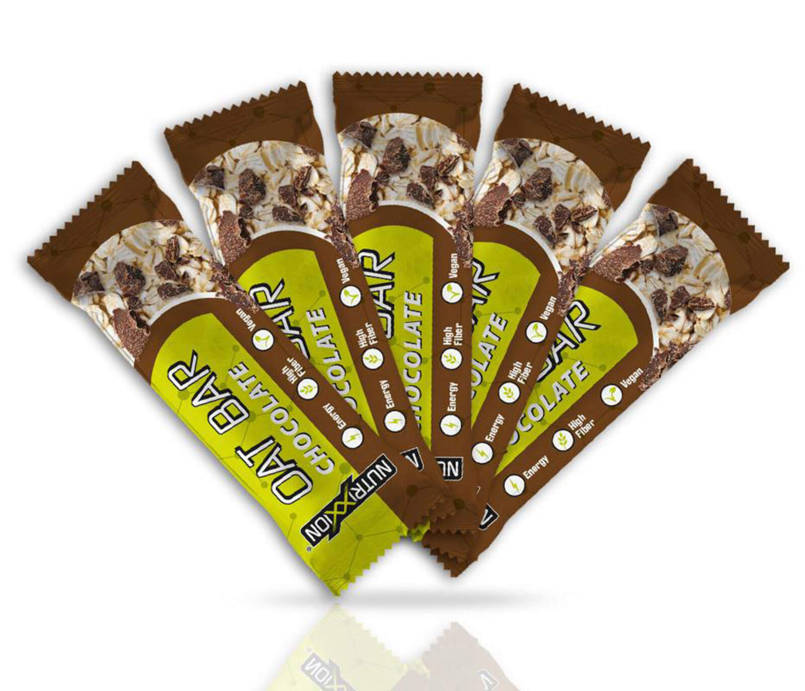 NUTRIXXION Énergie Oat Riegel Vegan
Chocolate 5 x 50g